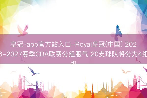 皇冠·app官方站入口-Royal皇冠(中国) 2026-2027赛季CBA联赛分组服气 20支球队将分为4组